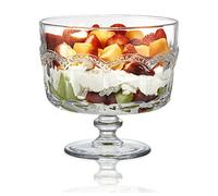 Artland- Pearl Ridge Trifle Bowl - 2800 ml - Glass Bowl - Pearlridge Range - Pressed Glass, Gift Boxed