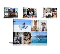 Artley Prints 6 Photo Collage Custom Canvas Art Prints Framed Personalised Photos on Canvas Wall Hanging Decor Family Baby Pictures 101 x 76cm (40 x 30 inches)