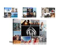 Artley Prints 9 Photos on Custom Canvas Prints Personalised Wall Art Hanging Decor for Home Office Baby, Wedding, Selfie Photos 60 x 40cm (24 x 16 inches) A2