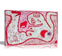 Artley Prints - A Woman For God's by Paul Klee Canvas Wall Art l Landscape Pictures for Living Room, Bedroom, Lounge l Framed Artwork PrintsExtra Large 101 x 76cm (40 x 30 inches)