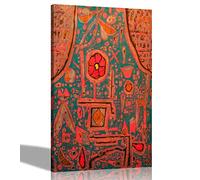 Artley Prints - Blooms by Paul Klee Canvas Wall Art Prints | Home Decor Contemporary Moden Pictures for Livingroom, Bedroom, Lounge, Office 86 x 61cm (34 x 24 inches) A1