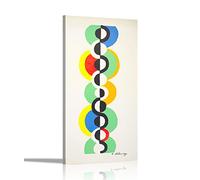 Artley Prints - Endless Rhythm by Robert Delaunay Canvas Wall Art Pictures | Framed Prints for Living Room, Bedroom Office | Hanging Artwork 101 x 51cm (40 x 20 inches)