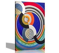 Artley Prints - Rhythm No. 2 by Robert Delaunay Canvas Wall Art Prints | Home Decor Contemporary Moden Pictures Abstract 40 x 30cm (16 x 12 inches) A3