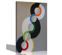 Artley Prints - Simultaneous Circles by Robert Delaunay Canvas Wall Art Prints | Home Decor Contemporary Moden Pictures Abstract 30 x 20cm (12 x 8 inches) A4