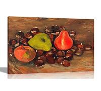 Artley Prints Still Life with Fruits by Vincent Van Gogh Canvas Wall Art l Colourful Framed Pictures l Kitchen Artwork 30 x 20cm (12 x 8 inches) A4