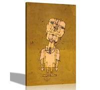 Artley Prints - The Ghost of a Genius by Paul Klee Canvas Wall Art | Framed Pictures for Living Room, Office, Bedroom | Expressionism Prints Ready to Hang101 x 76cm (40 x 30 inches)
