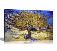 Artley Prints The Mulberry Tree By Vincent Van Gogh Canvas Wall Art l Ready to Hang l Landscape Pictures for Decoration l Landscape Artwork 51 x 35cm (20 x 14 inches)