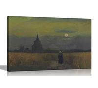 Artley Prints The Old Tower at Dusk by Vincent Van Gogh Canvas Wall Art Prints | Home Decor Contemporary Moden Pictures Abstract 40 x 30cm (16 x 12 inches) A3