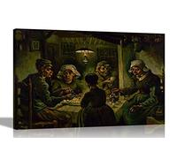 Artley Prints - The Potato Eaters by Vincent Van Gogh Canvas Wall Art Abstract Home Decoration Modern Framed Prints 51 x 38cm (20 x 15 inches)