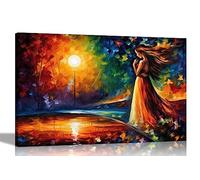 Artley Prints - The Road to Love Canvas Art Pictures for Wall Home Decor Hanging Prints Abstract Artwork for Living Room 51 x 35cm (20 x 14 inches)