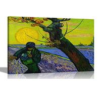 Artley Prints The Sower by Vincent Van Gogh Canvas Wall Art Pictures | Home Decor Modern Artwork Ready to Hang | Home Living Room Prints30 x 20cm (12 x 8 inches) A4