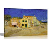 Artley Prints The Yellow House by Vincent Van Gogh Canvas Wall Art Prints | Home Decor Contemporary Moden Pictures Abstract 86 x 61cm (34 x 24 inches) A1