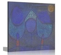 Artley Prints - Tree on the Water by Paul Klee Canvas Wall Art Pictures | Framed Prints for Living Room, Bedroom Office | Hanging Artwork 60 x 60cm (24 x 24 inches)