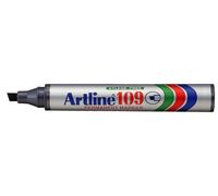 Artline 109 2-5mm Permanent Chisel Tip Marker - Black [Pack of 12]