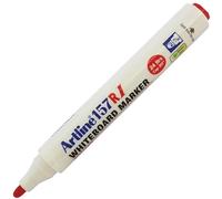artline 2.0mm Bullet Tip 157 RED Whiteboard Marker Pen Dry Wipe Ink Easy Clean (1 x Marker)
