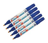 artline 2.3mm 400XF BLUE Indelible Paint Marker Pen UV Resistant Waterproof Ink (5 x Markers)