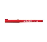 Artline 200 Fineliner Pen Fine Red, Pack of 12 A2002