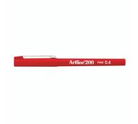 Artline 200 Pens Red Packed PK12