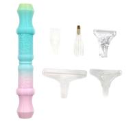 Artline 3D Print Color Cross Stitch Diamond Rhinestone Beads Picker with 5 Replacement Head Diamond Painting Pen Drill Bead Dot Pens for DIY Craft (gradient colorB)