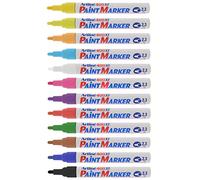 Artline 400XF Paint Pen - Pack 12 Assorted Colours