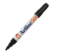 artline 500 Whiteboard Marker Pens, BLACK, Bold Acrylic Point (2.0mm), Pack of 1, Metal Body, Dry Erase Easy Wipe, Refillable, School Office Everyday Use