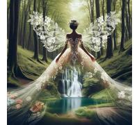 Artline 5D DIY Full Round Drill Diamond Painting Silhouettes Home Decor Craft 40x40cm