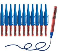 Artline Long Nib Markers | Professional Series | For Marking Deep Holes | Permanent Ink | EKPR-LNM | 1mm Bullet Tip | Pack of 12 | Blue Marker