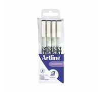 Artline Calligraphy Pen Black PK4