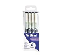 Artline Calligraphy Pen Set Assorted Width Black (4 Pack) EK-240W4