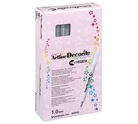 Artline 'Decorite' White Marker Pen 1.0mm for Card, Glass, Metal and Plastic
