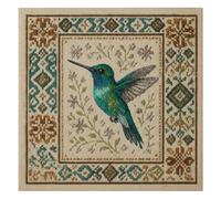 Artline DIY Stamped Cross Stitch Kits with Birds Patterns for Beginners
