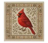 Artline DIY Stamped Cross Stitch Kits with Birds Patterns for Beginners