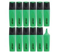 Artline Eco Green Highlighters (Pack of 12) 1-4mm Nib for Home, School & Office Use, Bright Water-Based Non-Fade Highlighter Pens, Non-Toxic - Genuine Highlighters Pens