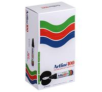 Artline EK-100 7.5-12mm Giant Chisel Tip Permanent Marker - Red Marker Pens [Pack of 6] for drawing, painting, and industrial use