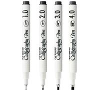 Artline Ek-240W4 Calligraphy Pen - Assorted (Pack Of 4), Black