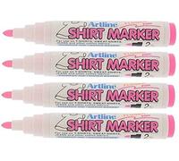 Artline EKT T-Shirt Marker Pens - Pack 4 (Fluoro Pink)