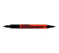 Artline Electricians Black Marker Pen Dual Tip