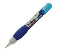 Artline FAST DRY Shake n Squeeze Precision Correction Pen, 0.7mm Metal Tip Nib, 7ml, Pack of 1, Ultra WHITE Fluid, Quick Drying, Squeezable Barrel, School Office Home Use