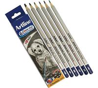 Artline HB 2B 4B 6B 8B 10B Graded Artist Pencils Draw Sketch Shade Tone