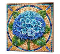 Artline Hydrangeas Special Shaped 5D DIY Partial Drill Diamond Painting Kits for Adults Beginners Home Decor Diamonds Paintings Gem Art with Frame 25x25cm