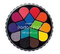 Artline Irodori Stamp Pad | Bouquet | 15 Colour Pigment Ink Pad for Stamping | Ideal for Journaling, Card Making & Crafts | Compact, Mess-Free & Fade-Resistant | Minimal Bleed | Genuine Artline Inkpad
