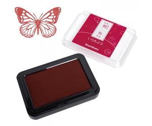 Artline Iromoyo Ink Stamp Pad (Dark Red) Fast Drying Time, Waterproof Oil-Based Ink Pads for Stamping, Crafting, Journal and Diary, Pad Size: 25x25mm - Genuine Artline Art Supplies