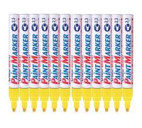Artline Paint Markers, Industrial Pro Use, For Any Surface, Permanent Yellow, 2.3 mm, 12 Pack (EK-400)