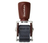 Artline Rotary Decoration Mini Rubber Stamp (Rough Pattern) 10-in-1 Rubber Stamps for Crafting, Diary and Journal, Stamp Size: 0.8x0.18 Inches (4.5x20mm) - Non-Inked Scrapbooking & Stamping Supplies