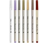 Artline Supreme Brush Pens (6 Colours + 1 Blender Pen) Autumn Shades