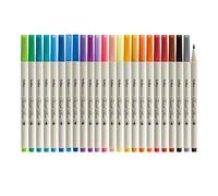 Artline Supreme Brush Pens (Pack of 24 Vibrant Colours)