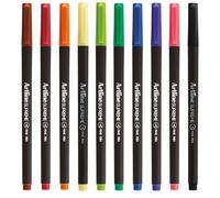 Artline Supreme Fine Pens (Pack of 10 Vivid Colours). 0.4mm Fine Tip, Technical Drawing Pen for Artists, Designers & Illustrators, Water-Based Ink - Genuine Artline Fineliner