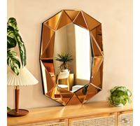 Artloge Antique Gold Art Deco Wall Mirror Extra Large Vintage Retro Glamorous Luxe Decor 72X100Cm