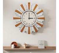 Artloge Retro Beveled Mirrored Wall Clock: 60cm Silver Glass Mirrors Wall Clock Battery Operated Quartz Movement Silent Roman Numerals Wall Clock for Home Decor,Hotel,Coffee Shop,Restaurant