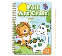 ArtMagic Magic Water Coloring Book - Reusable Sticker & Activity Pad for Kids Ages 4-8, Princess & Animals Theme, Mess Free Travel Toys for Airplane Car, Birthday Gifts for Girls and Boys(Green)